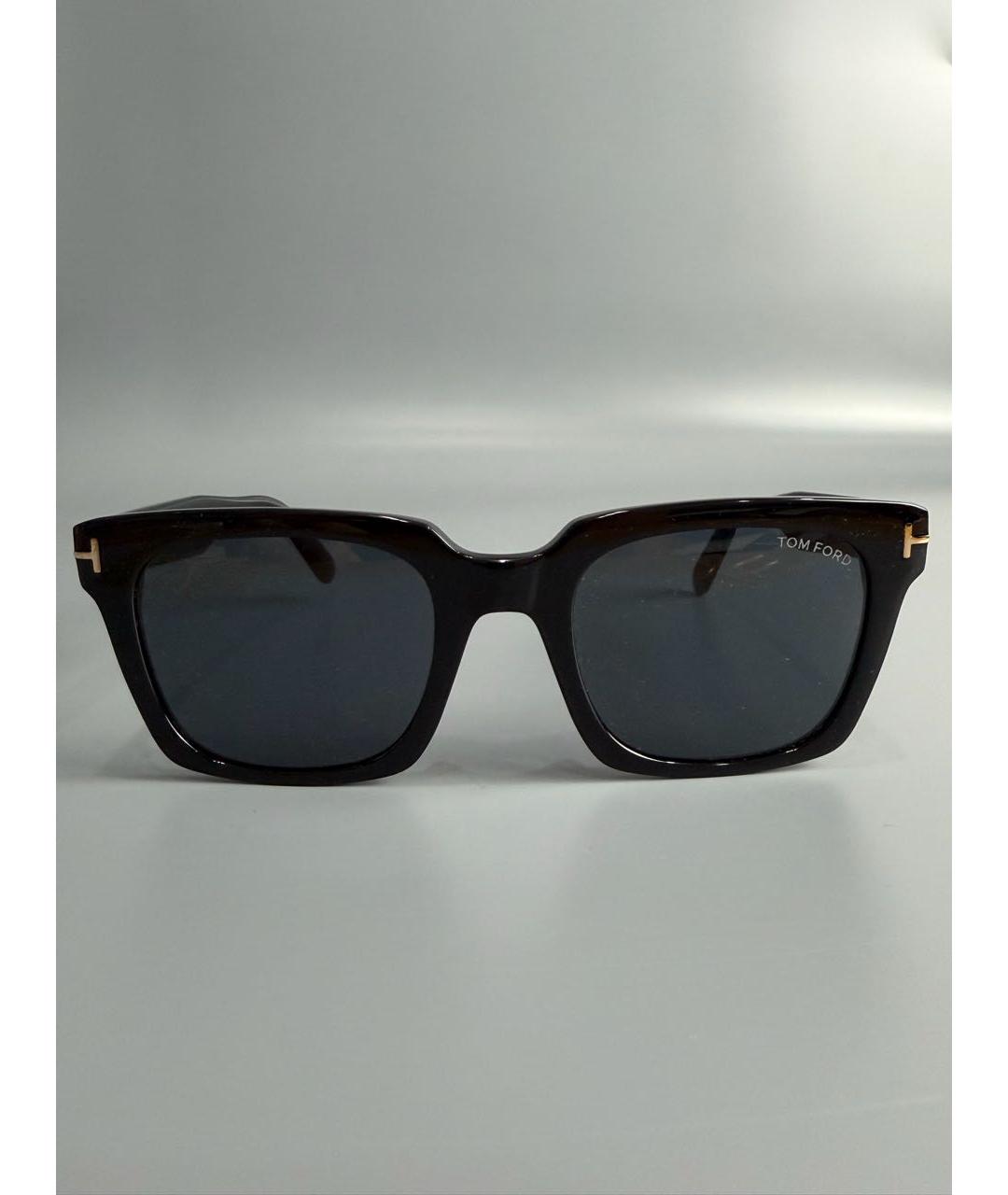 TOM FORD Черные пластиковые солнцезащитные очки, фото 7