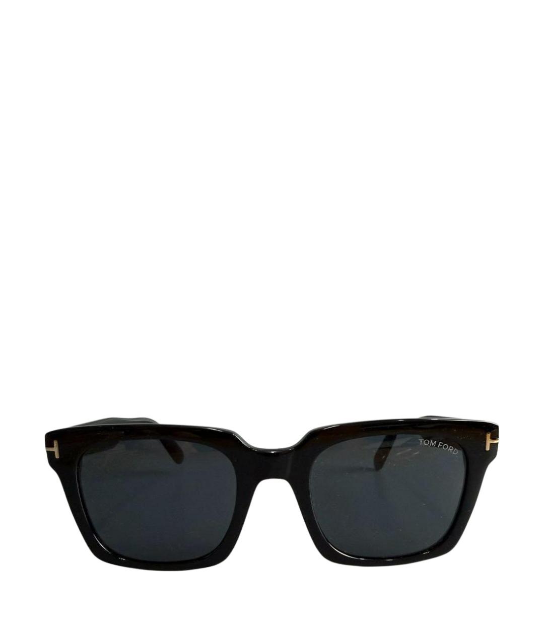 TOM FORD Черные пластиковые солнцезащитные очки, фото 1