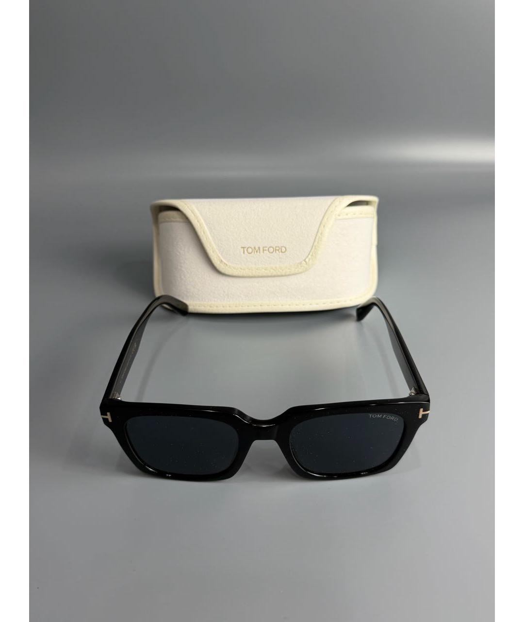 TOM FORD Черные пластиковые солнцезащитные очки, фото 6