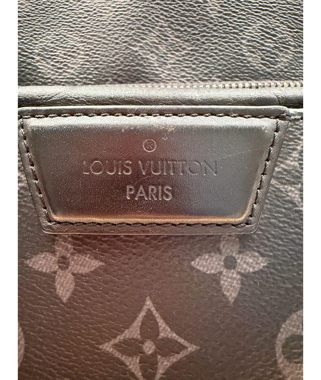 LOUIS VUITTON Черный рюкзак из канвы, фото 7