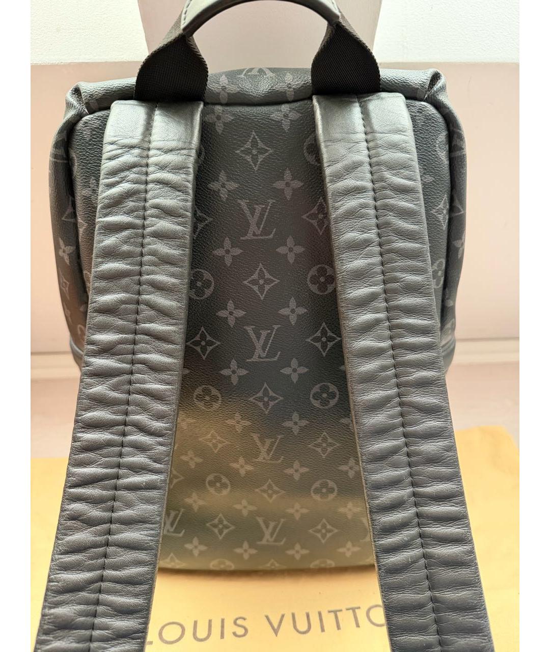 LOUIS VUITTON Черный рюкзак из канвы, фото 3