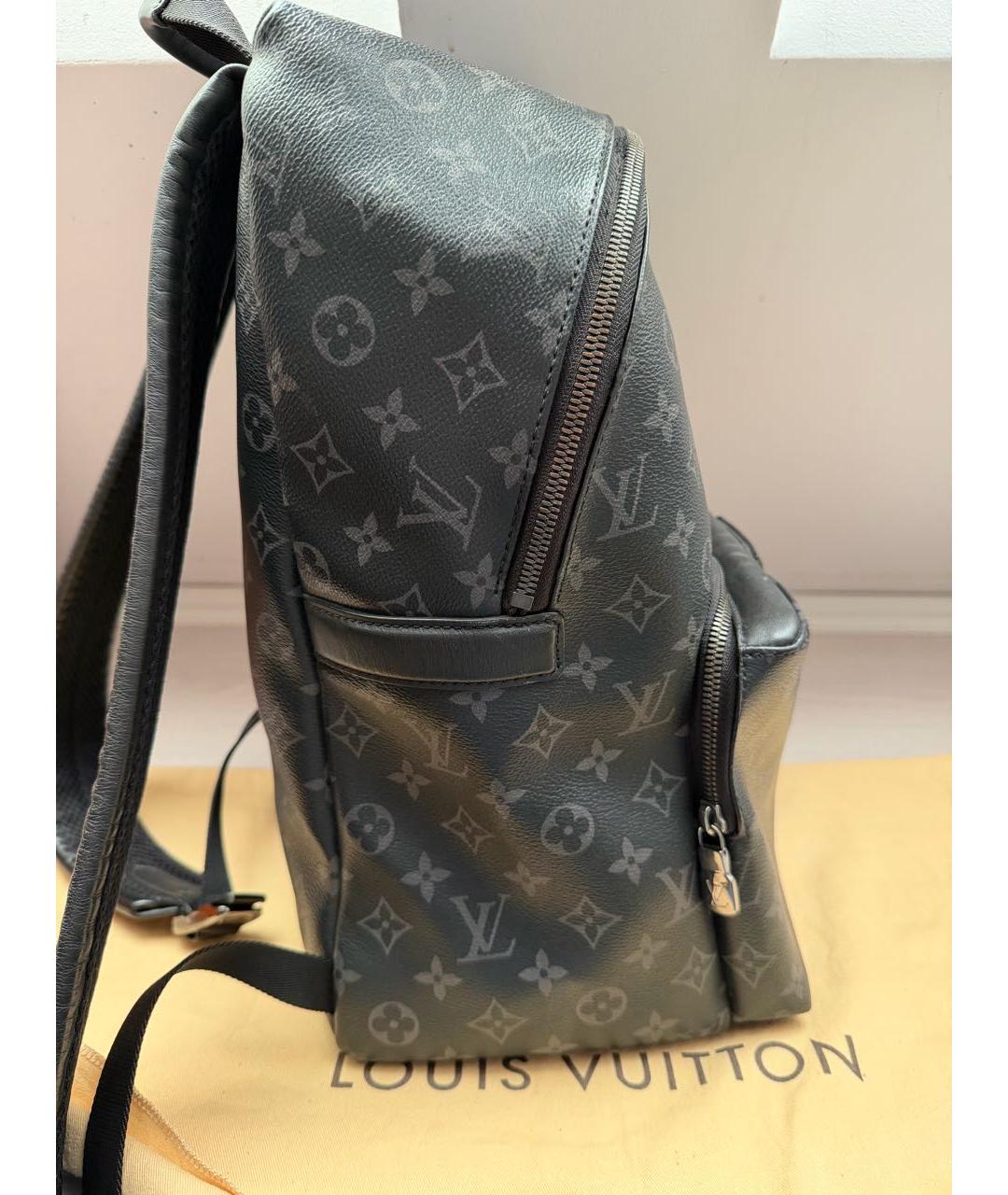 LOUIS VUITTON Черный рюкзак из канвы, фото 2
