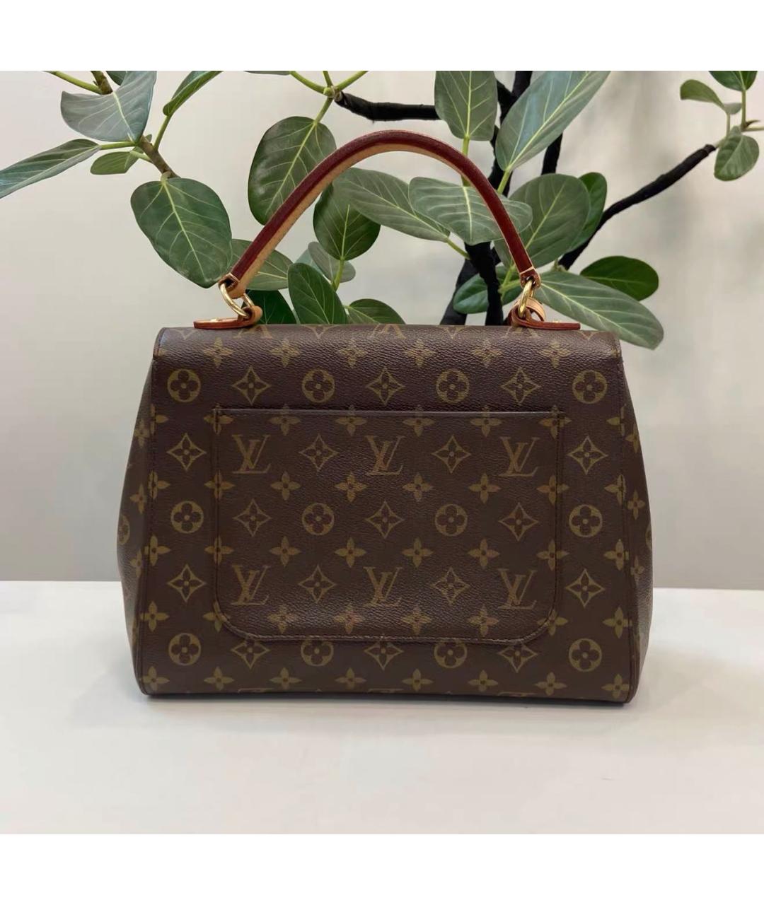 LOUIS VUITTON Коричневая кожаная сумка через плечо, фото 2