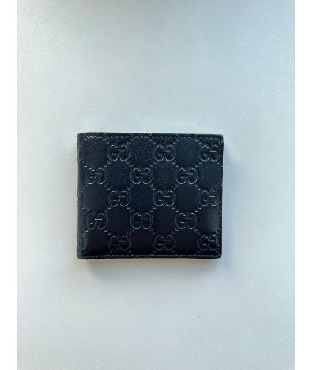 GUCCI Черный кожаный кошелек, фото 5