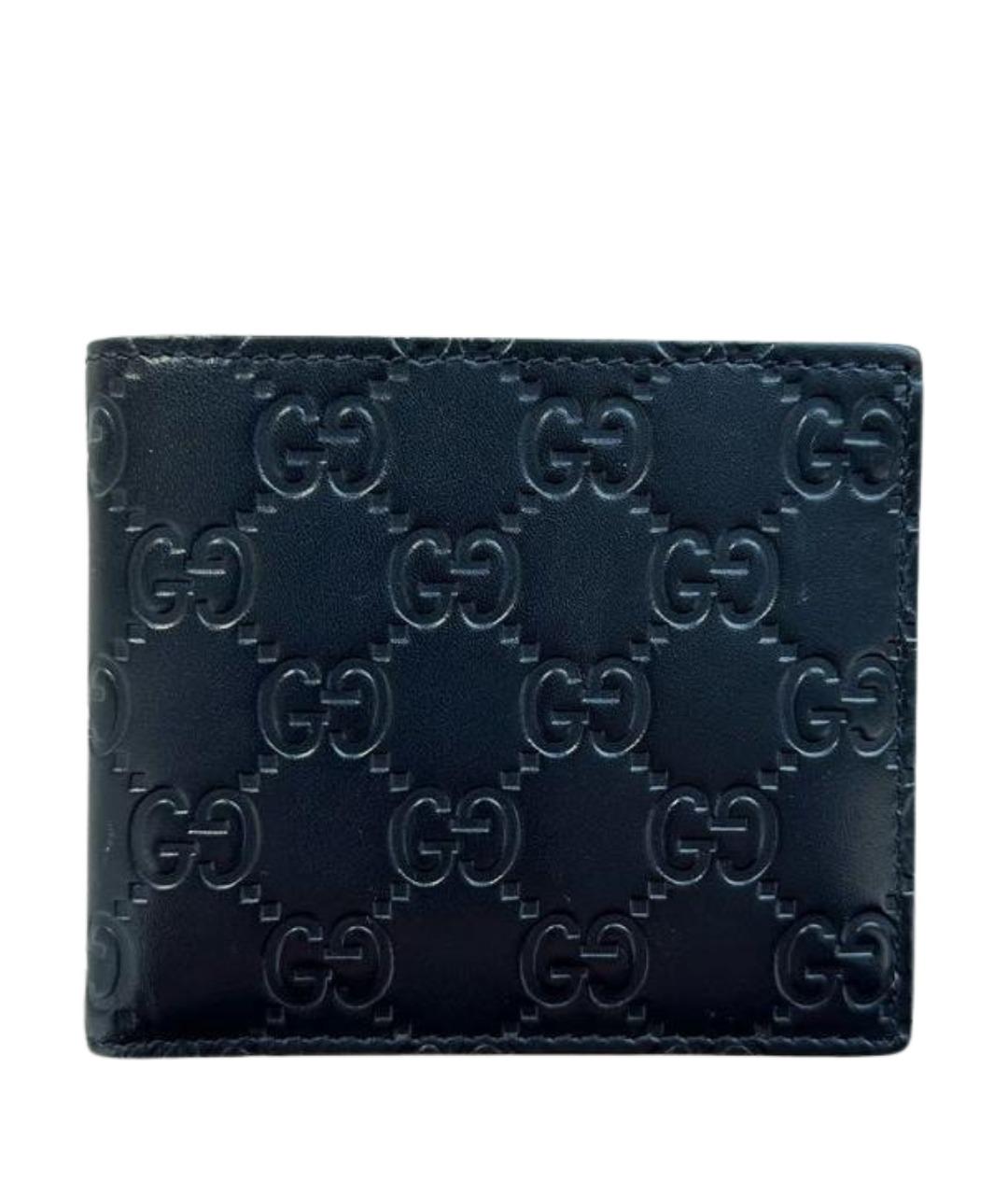 GUCCI Черный кожаный кошелек, фото 1