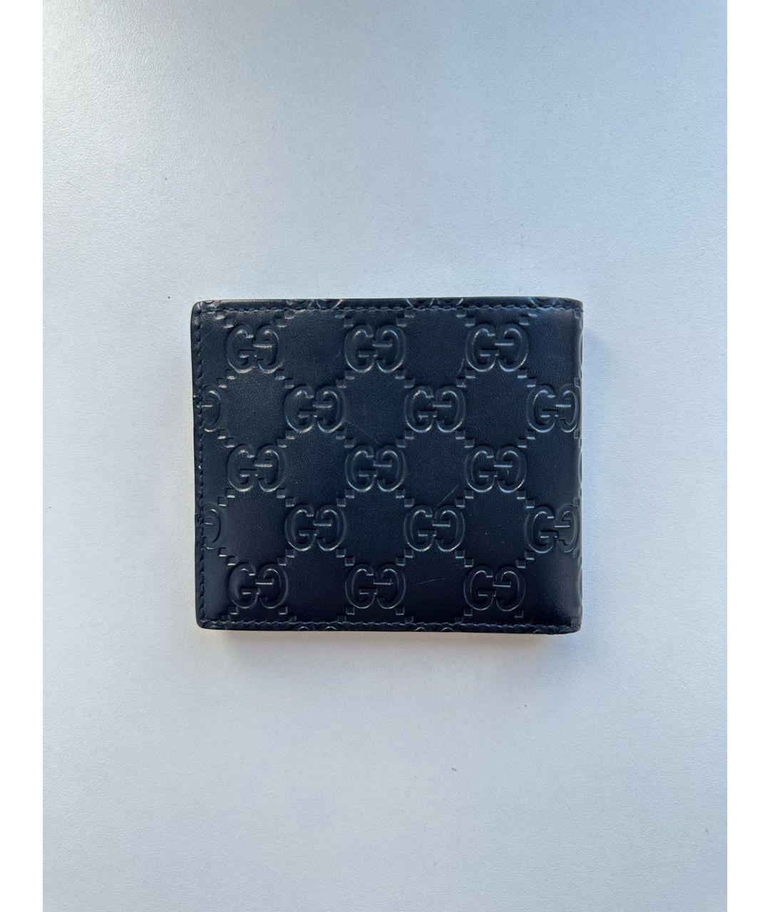 GUCCI Черный кожаный кошелек, фото 2