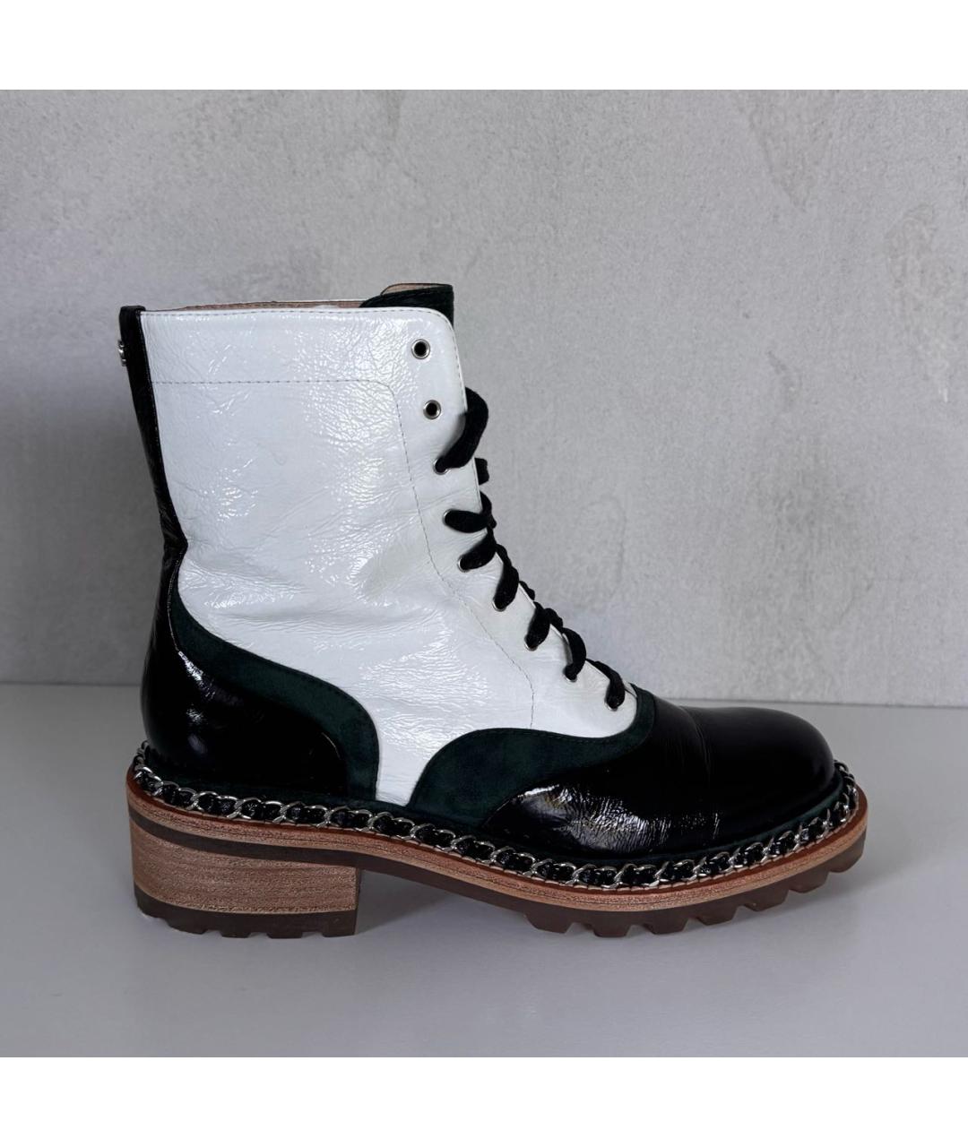 CHANEL Мульти ботинки из лакированной кожи, фото 8