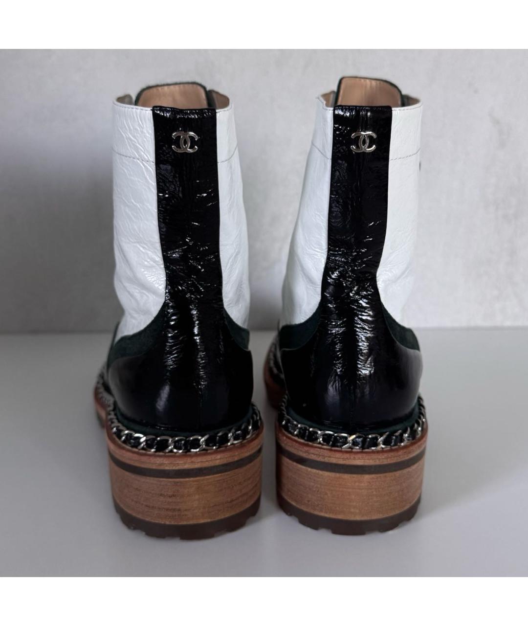 CHANEL Мульти ботинки из лакированной кожи, фото 4