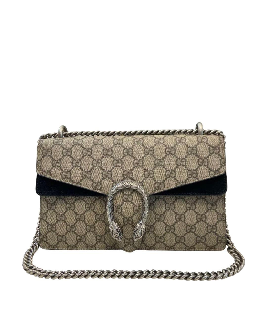 GUCCI Черная замшевая сумка через плечо, фото 1
