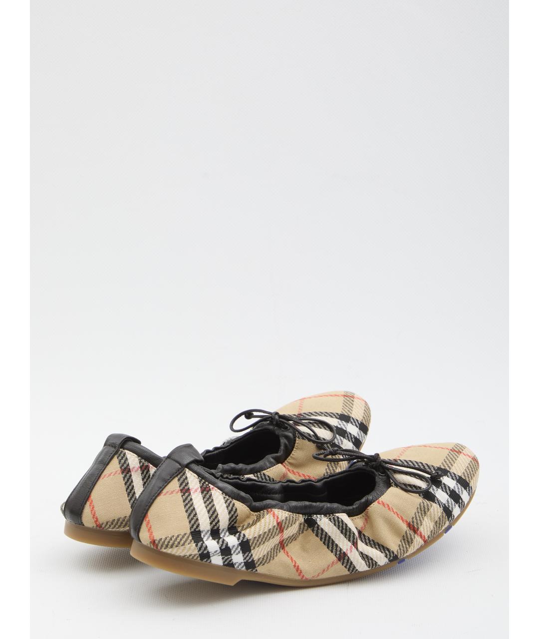 BURBERRY Мульти синтетические балетки, фото 3