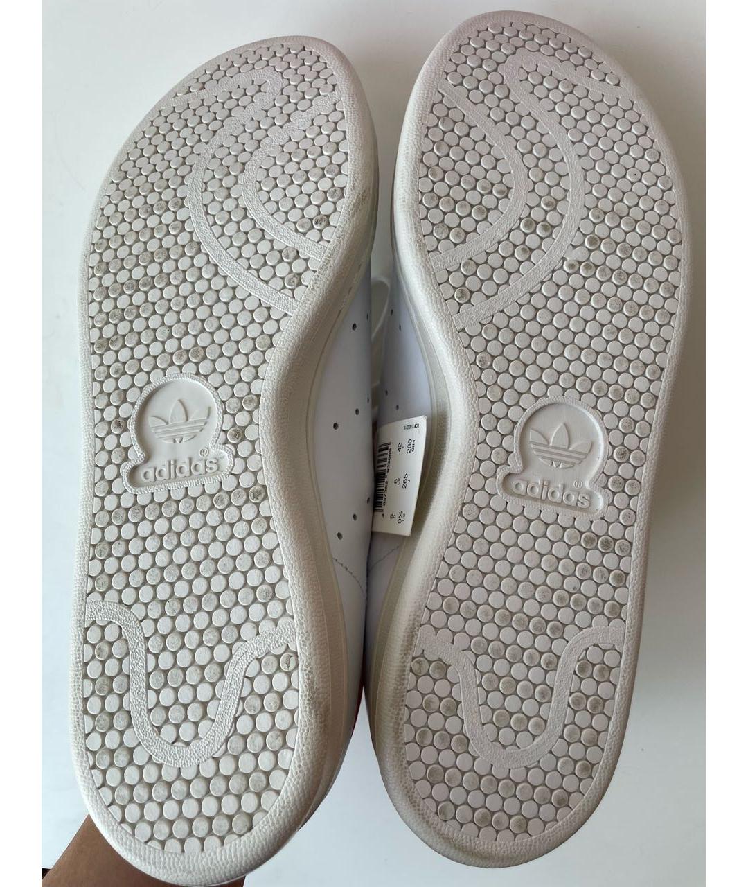 ADIDAS Белые кожаные кроссовки, фото 6