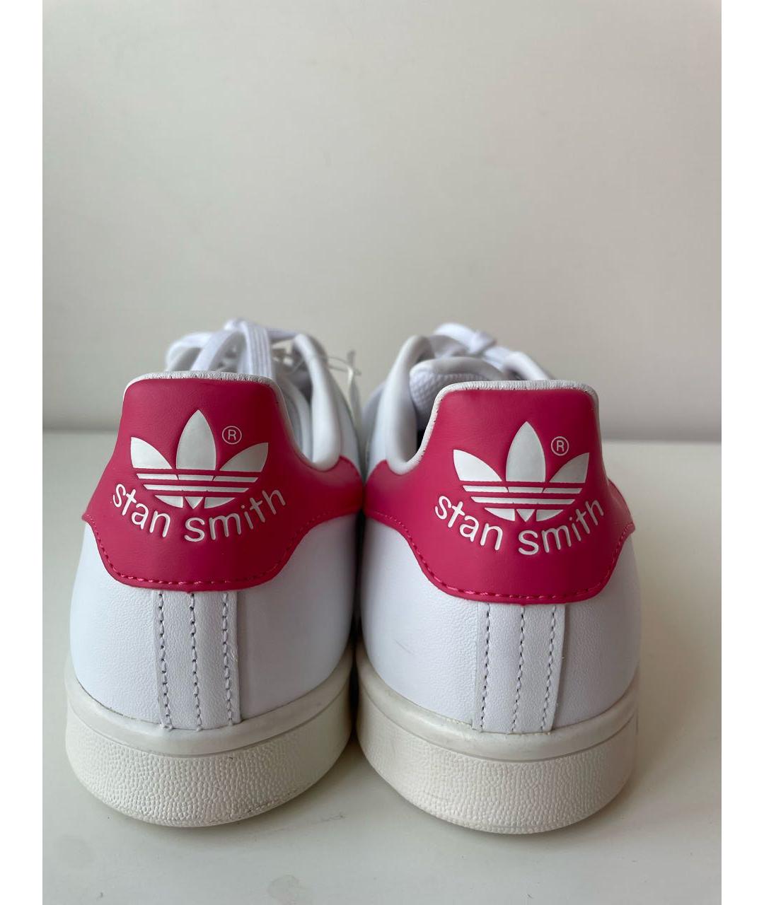 ADIDAS Белые кожаные кроссовки, фото 3