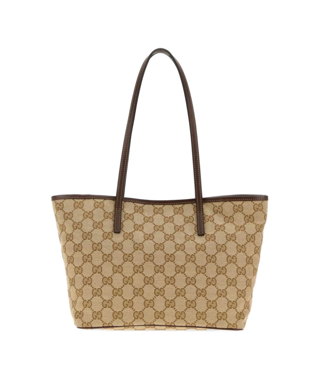 GUCCI Бежевая сумка тоут из канвы, фото 3