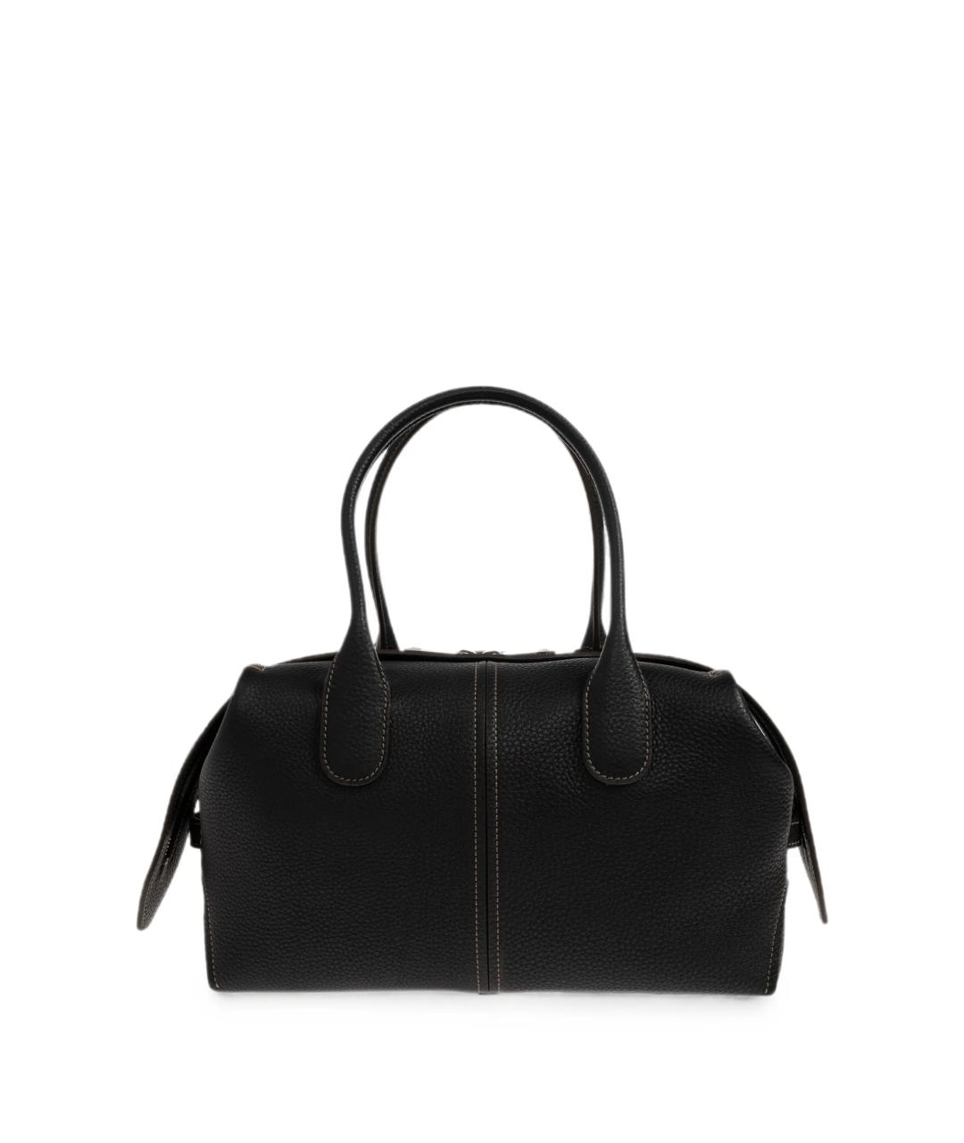 TOD'S Черная кожаная сумка тоут, фото 3