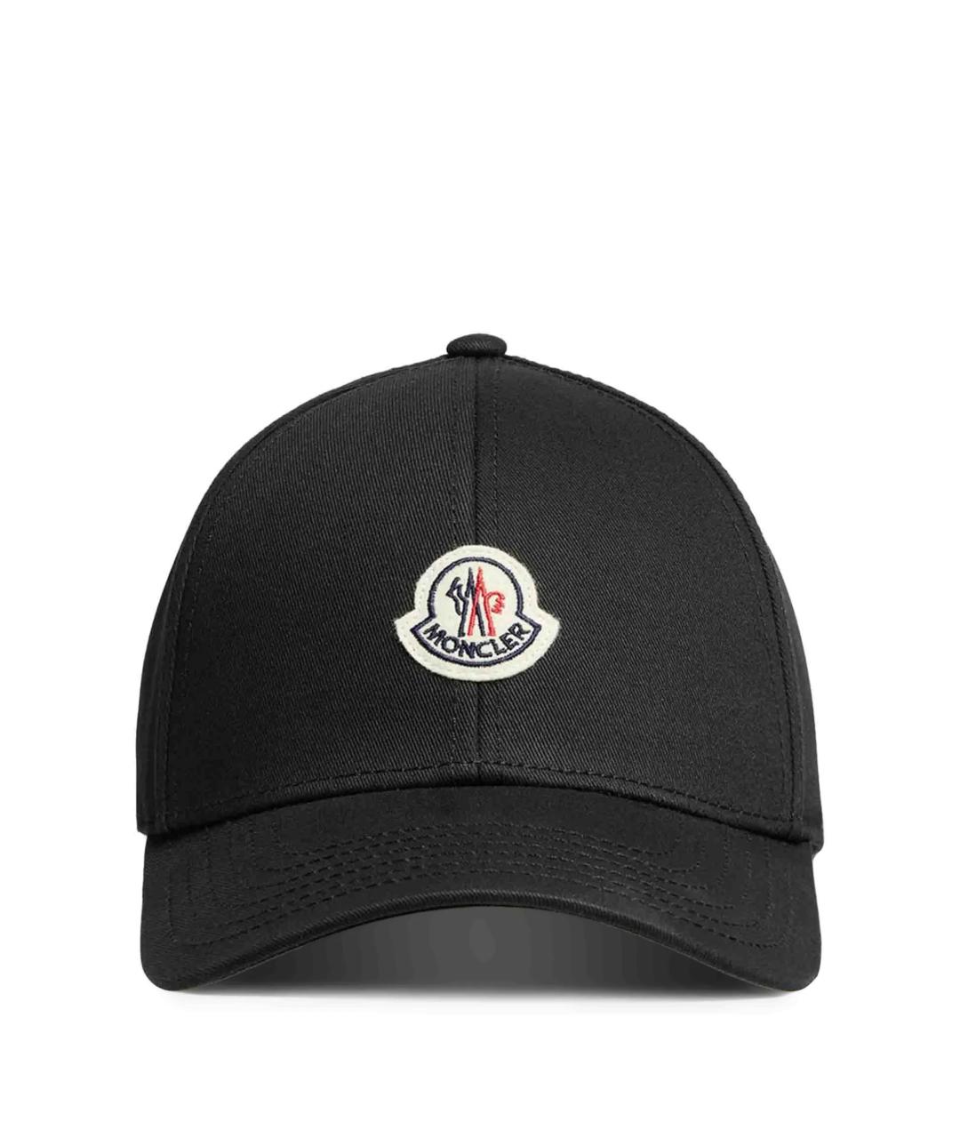 MONCLER Черная хлопковая кепка/бейсболка, фото 1