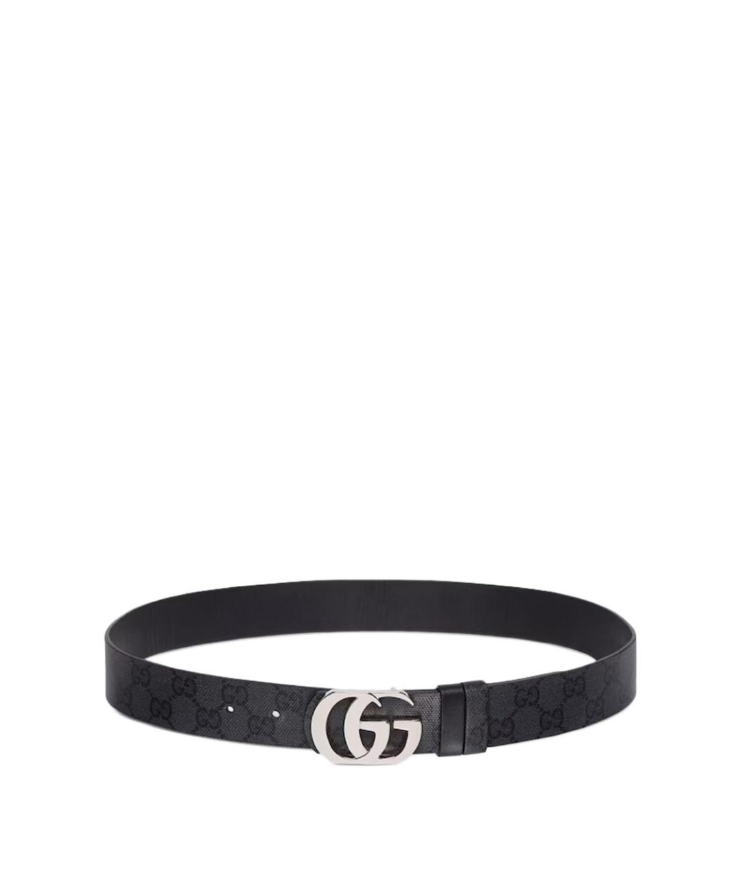 GUCCI Черный кожаный ремень, фото 1