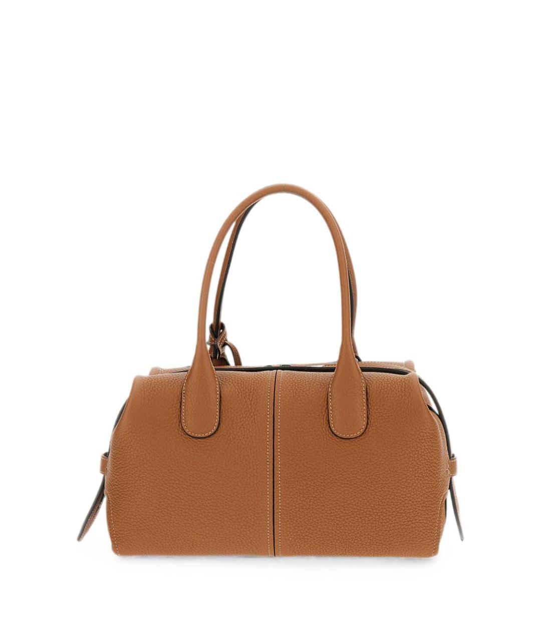 TOD'S Бежевая кожаная сумка тоут, фото 3