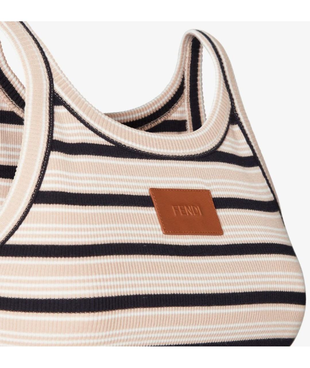 FENDI Мульти хлопковая майка, фото 2