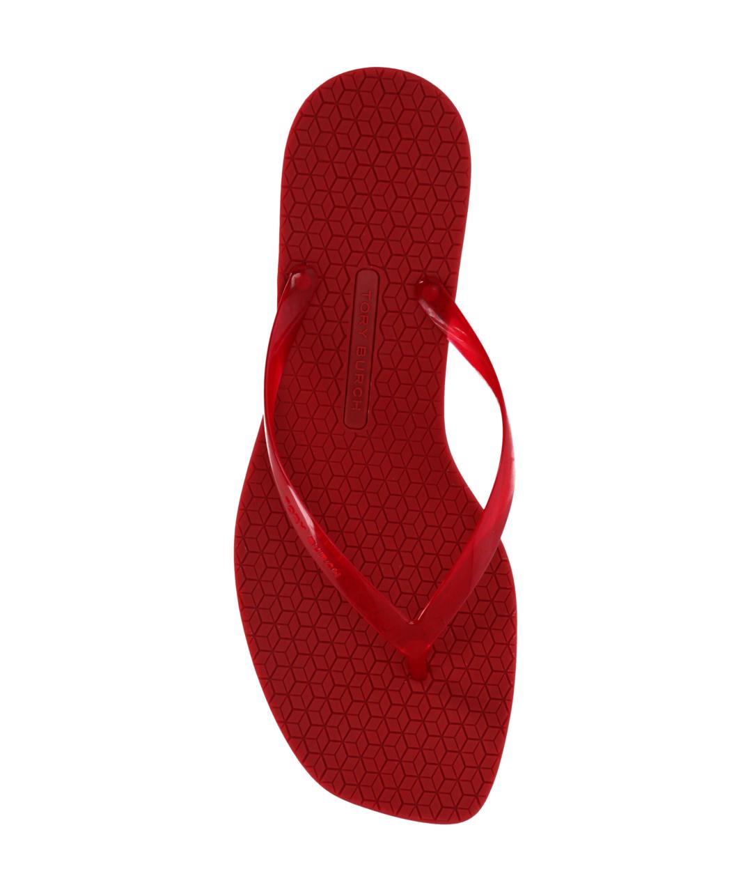 TORY BURCH Красные резиновые мюли, фото 4