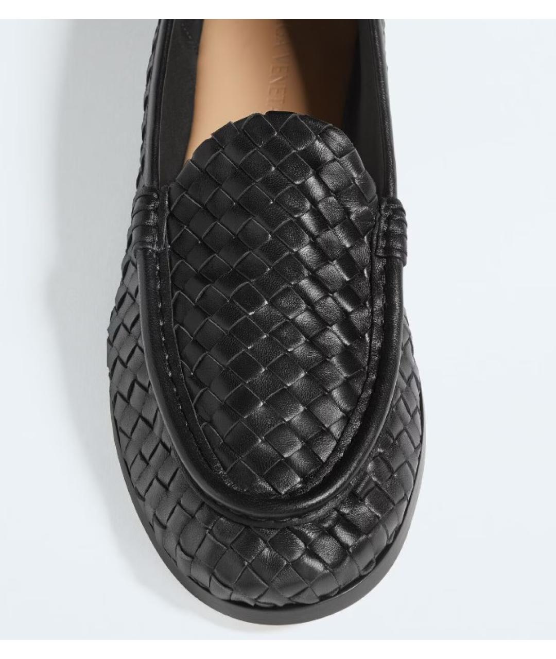 BOTTEGA VENETA Черные кожаные лоферы, фото 3