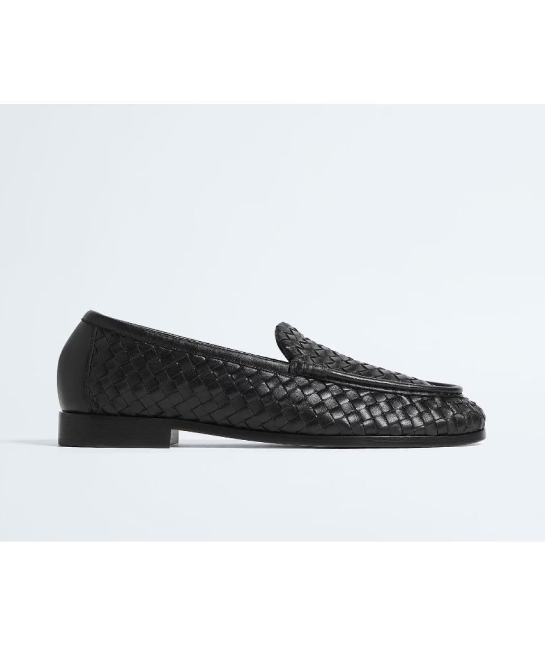 BOTTEGA VENETA Черные кожаные лоферы, фото 4