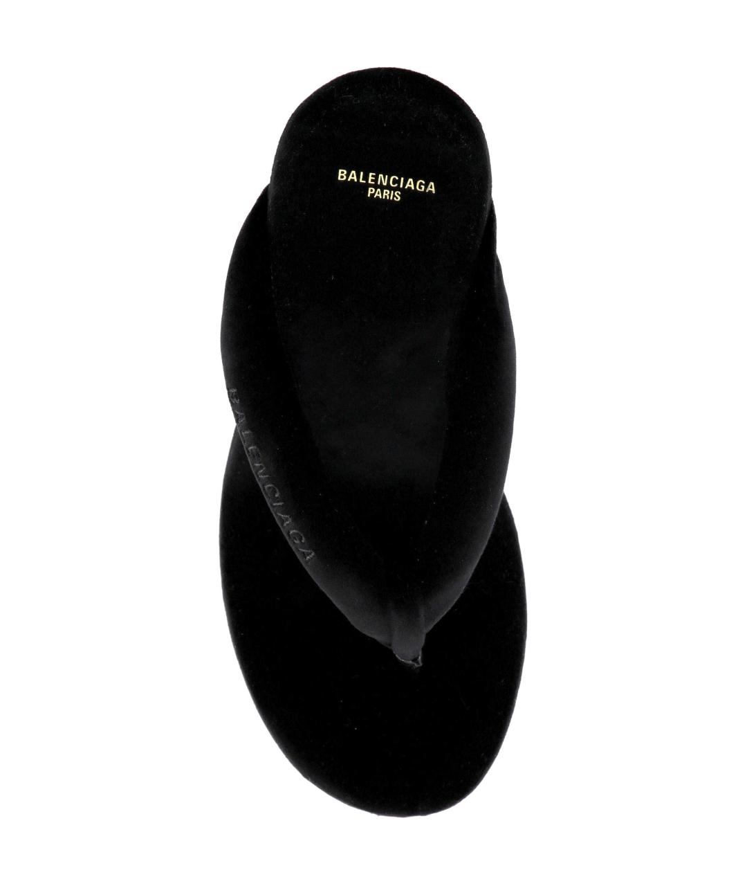 BALENCIAGA Черные текстильные мюли, фото 4