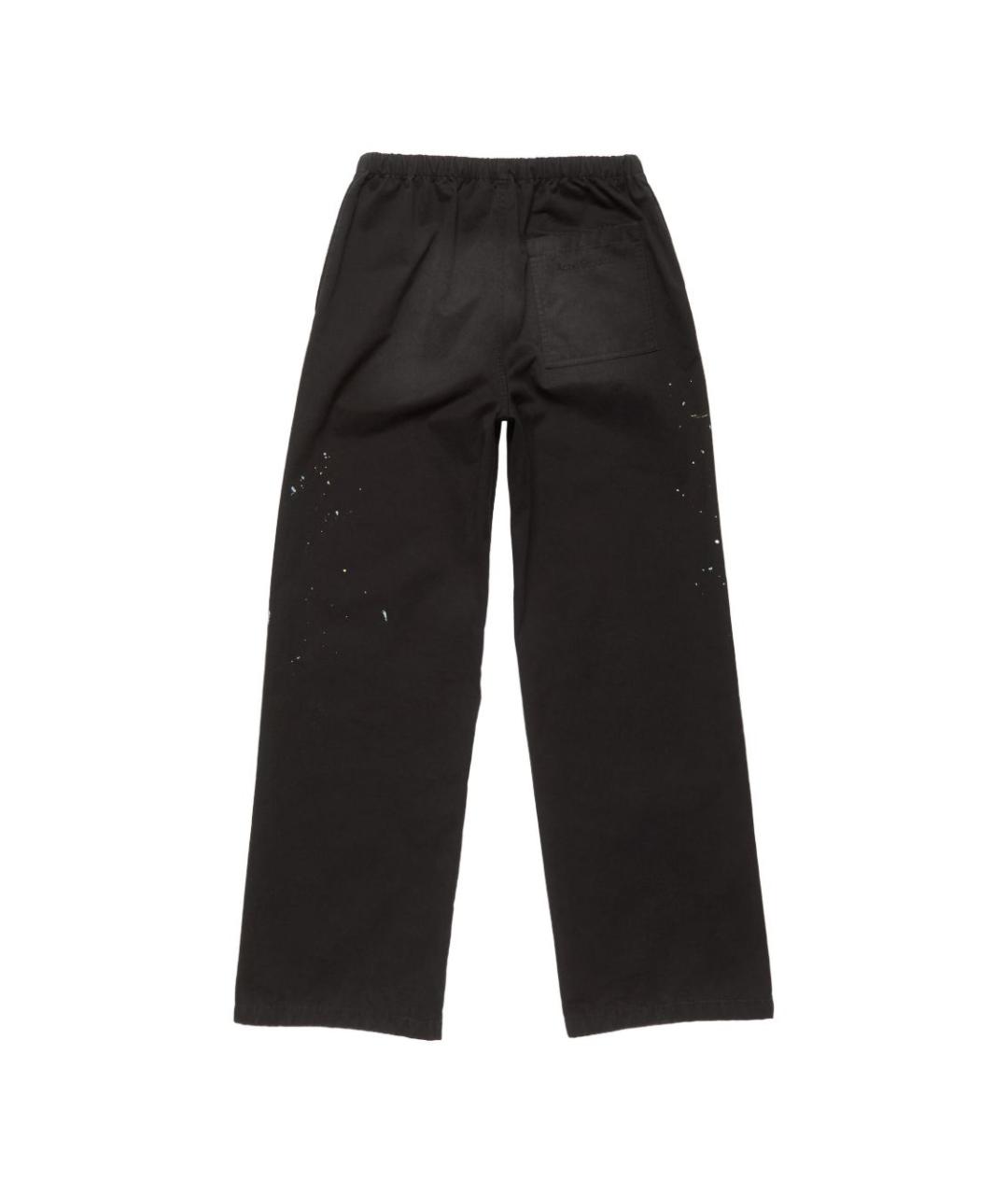 ACNE STUDIOS Черные хлопковые повседневные брюки, фото 2