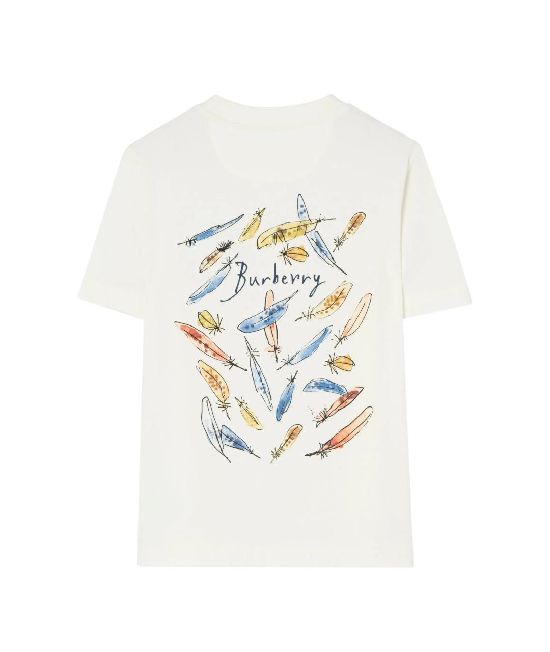BURBERRY Мульти хлопковая футболка, фото 3