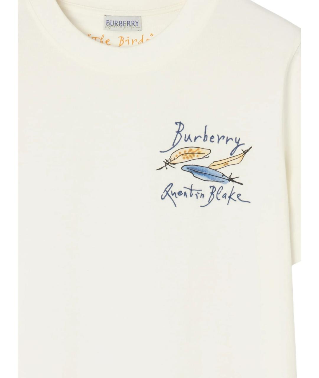 BURBERRY Мульти хлопковая футболка, фото 2