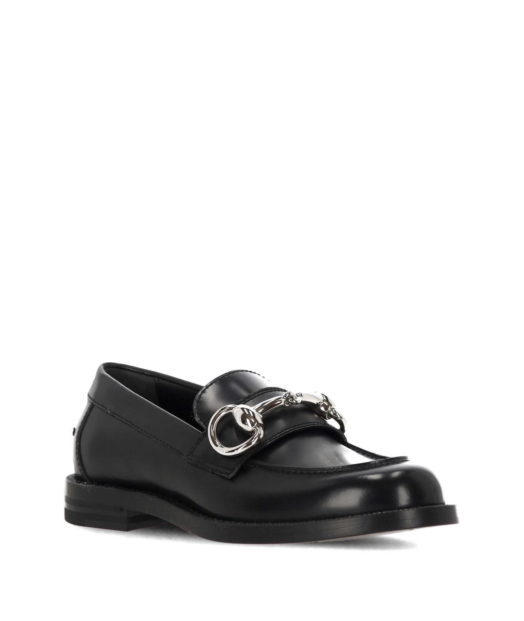 GUCCI Черные кожаные лоферы, фото 2