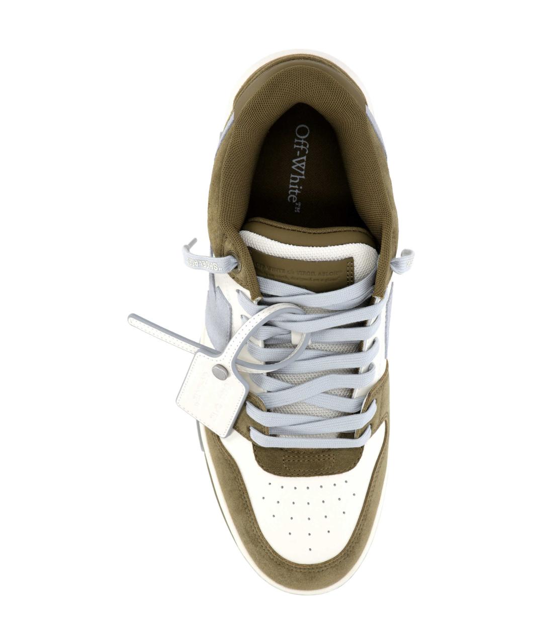 OFF-WHITE Мульти кожаные низкие кроссовки / кеды, фото 4