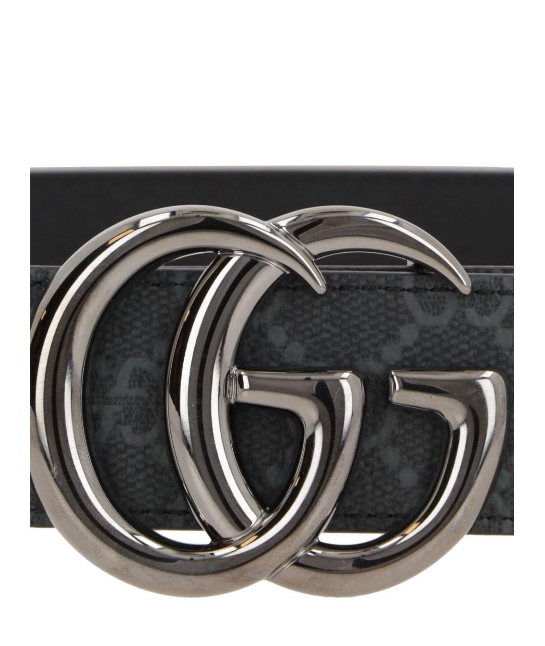 GUCCI Черный ремень, фото 2