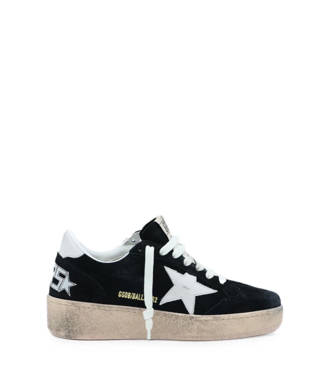 GOLDEN GOOSE Черные кожаные кеды, фото 1