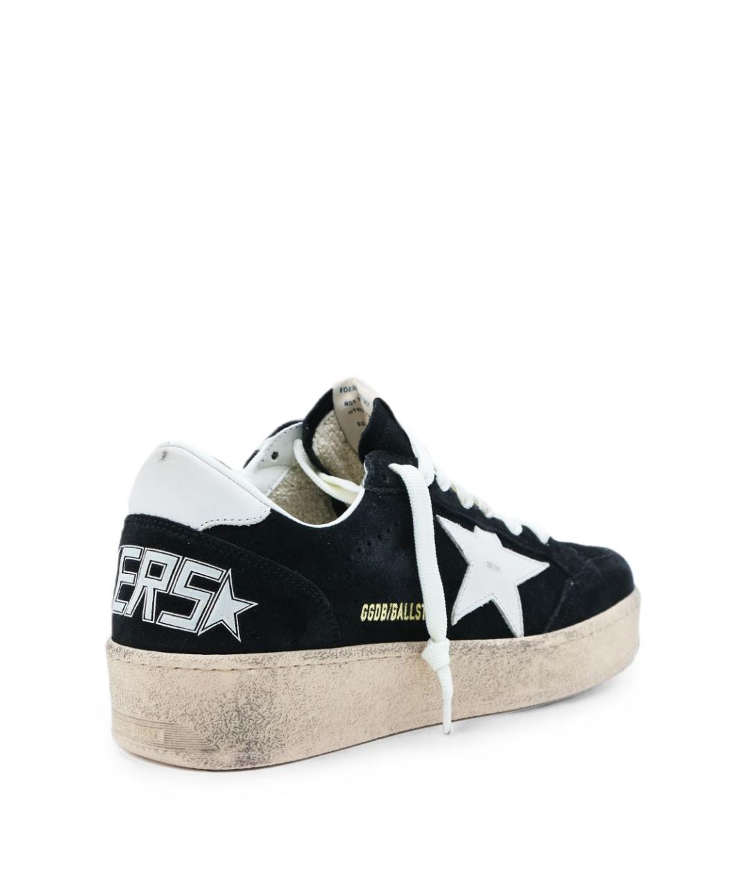 GOLDEN GOOSE Черные кожаные кеды, фото 3