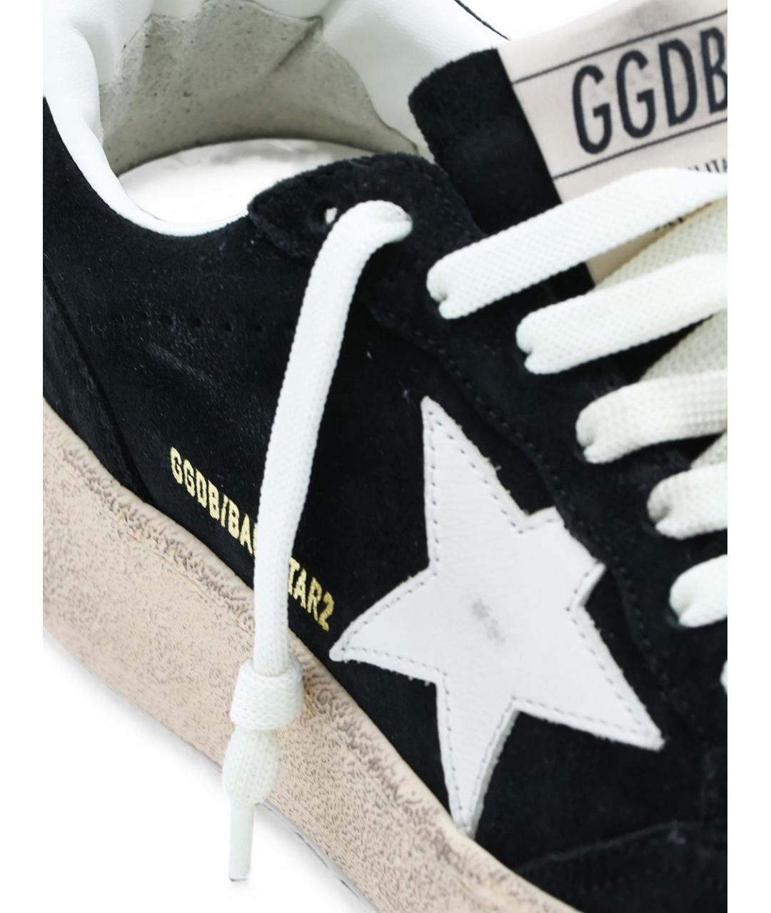 GOLDEN GOOSE Черные кожаные кеды, фото 4