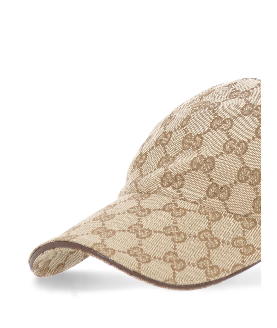 GUCCI Бежевая синтетическая кепка, фото 2