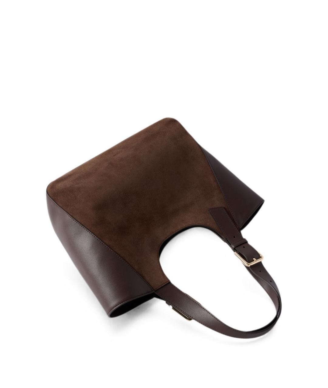 FURLA Коричневая кожаная сумка тоут, фото 3