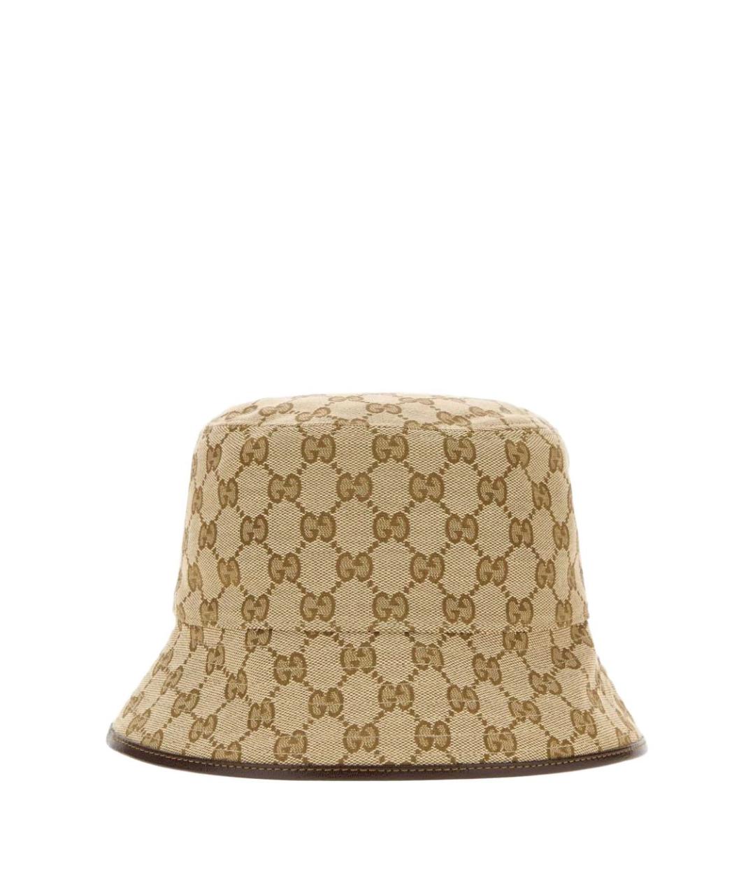 GUCCI Бежевая синтетическая панама, фото 1