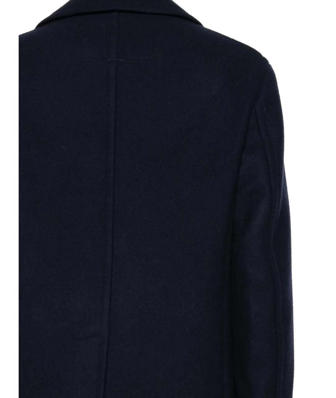 TOM FORD Темно-синее шерстяное пальто, фото 3