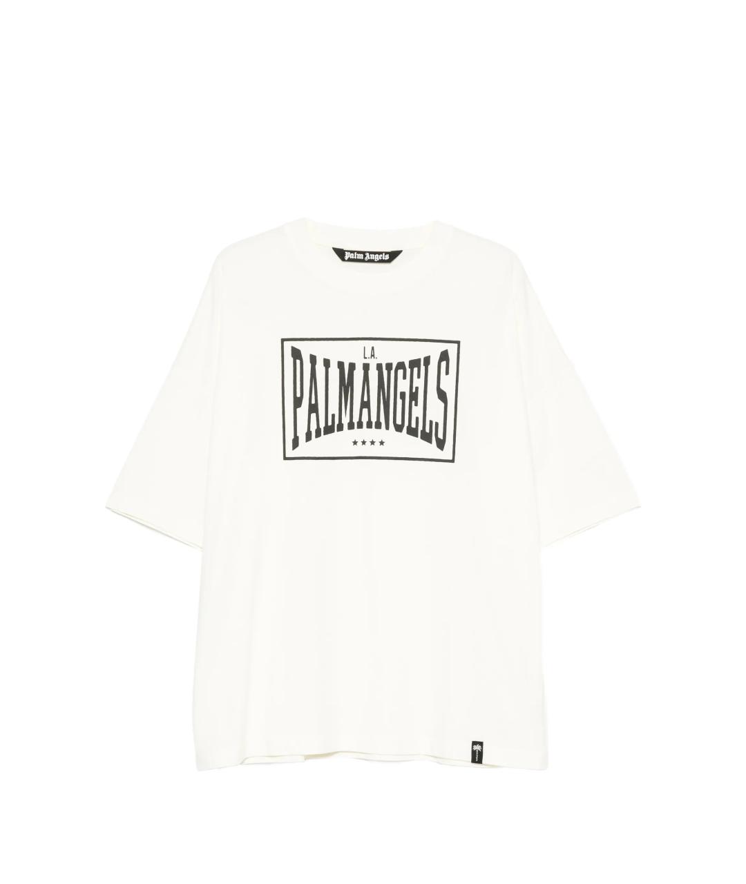 PALM ANGELS Белая хлопковая футболка, фото 1