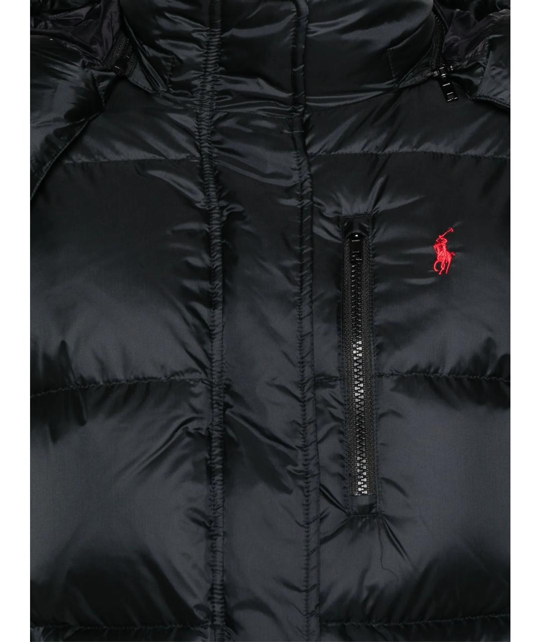 POLO RALPH LAUREN Черный синтетический пуховик, фото 2