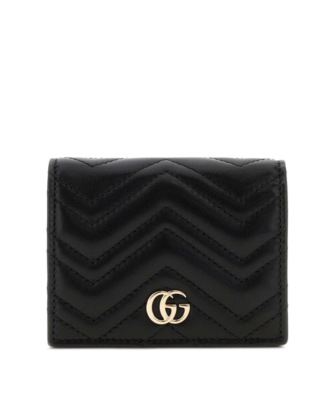 GUCCI Черный кожаный кошелек, фото 1