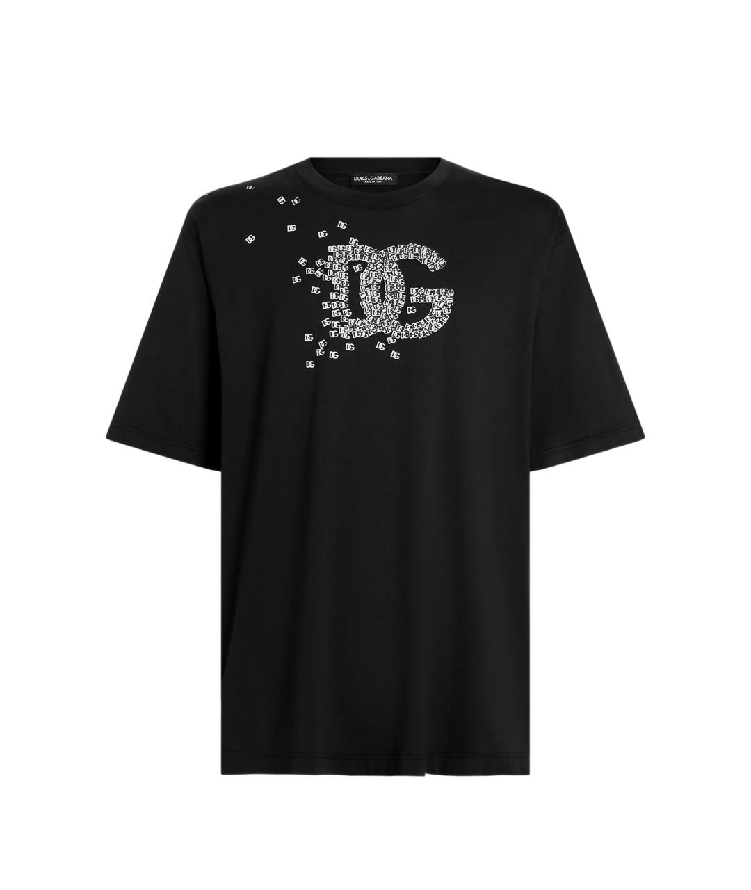 DOLCE&GABBANA Черная хлопковая футболка, фото 1