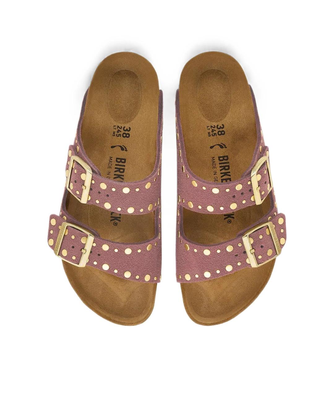 BIRKENSTOCK Розовые замшевые сандалии, фото 5