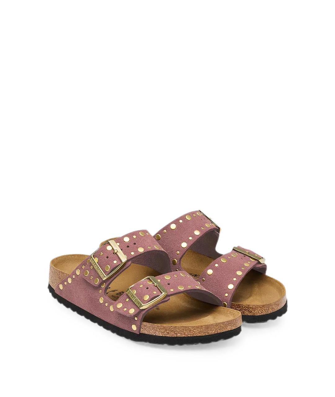 BIRKENSTOCK Розовые замшевые сандалии, фото 3