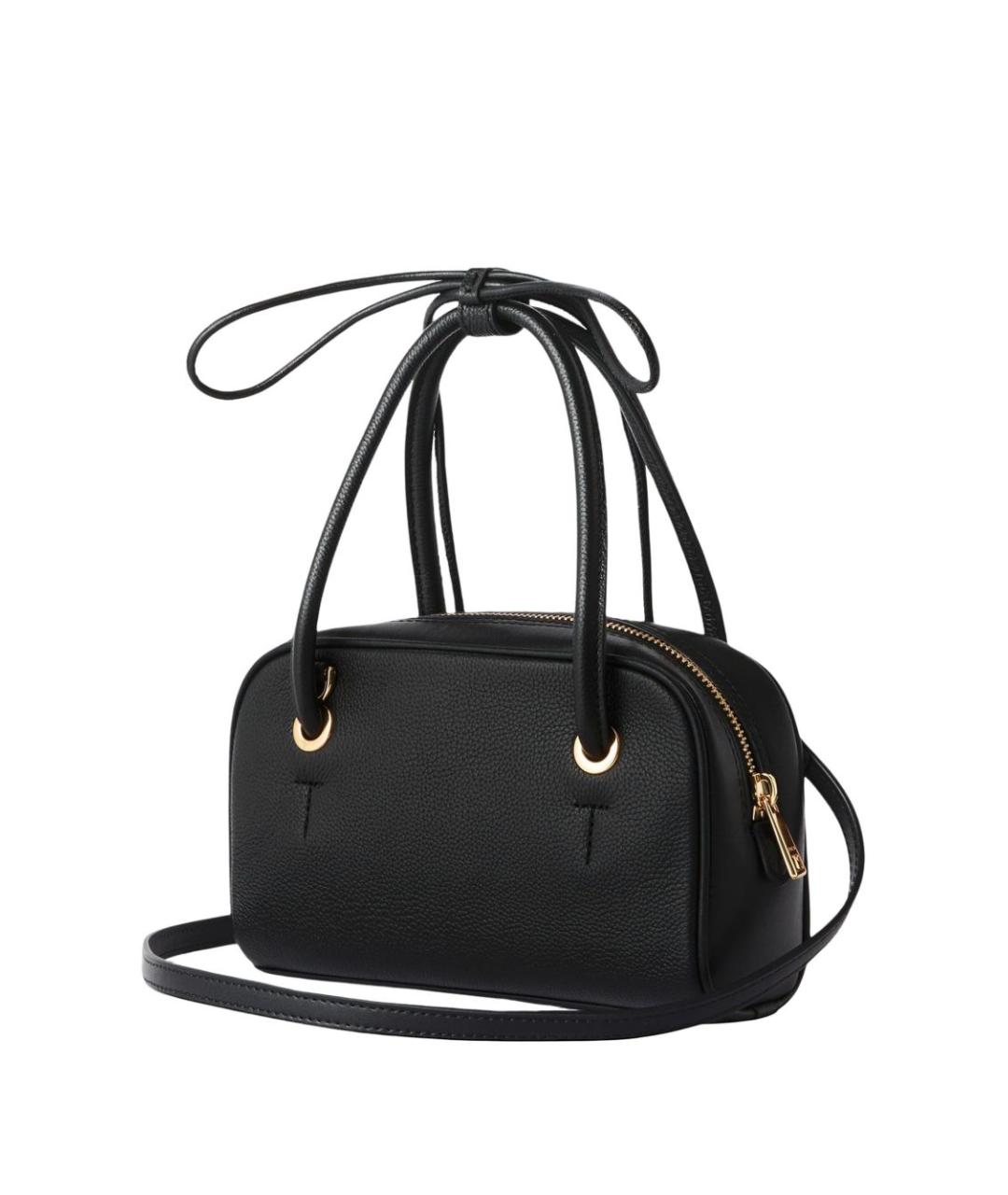 FURLA Черная кожаная сумка через плечо, фото 2
