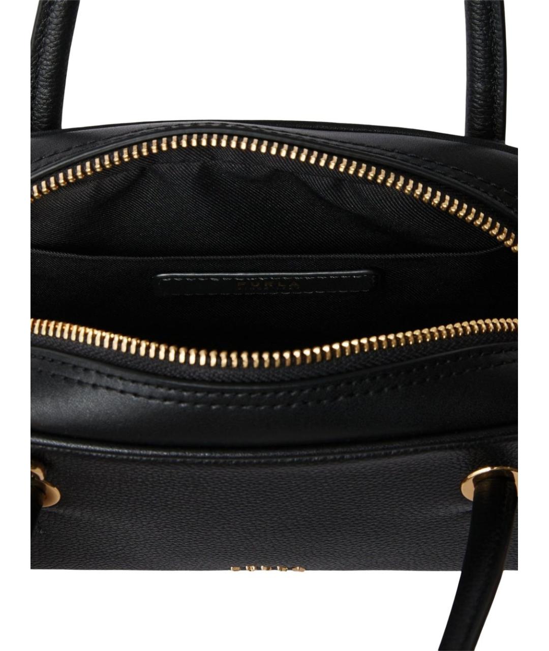 FURLA Черная кожаная сумка через плечо, фото 4