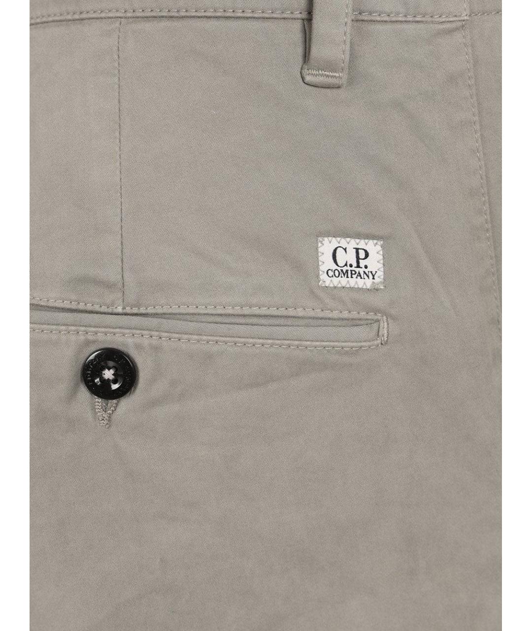 CP COMPANY Серые хлопковые повседневные брюки, фото 5
