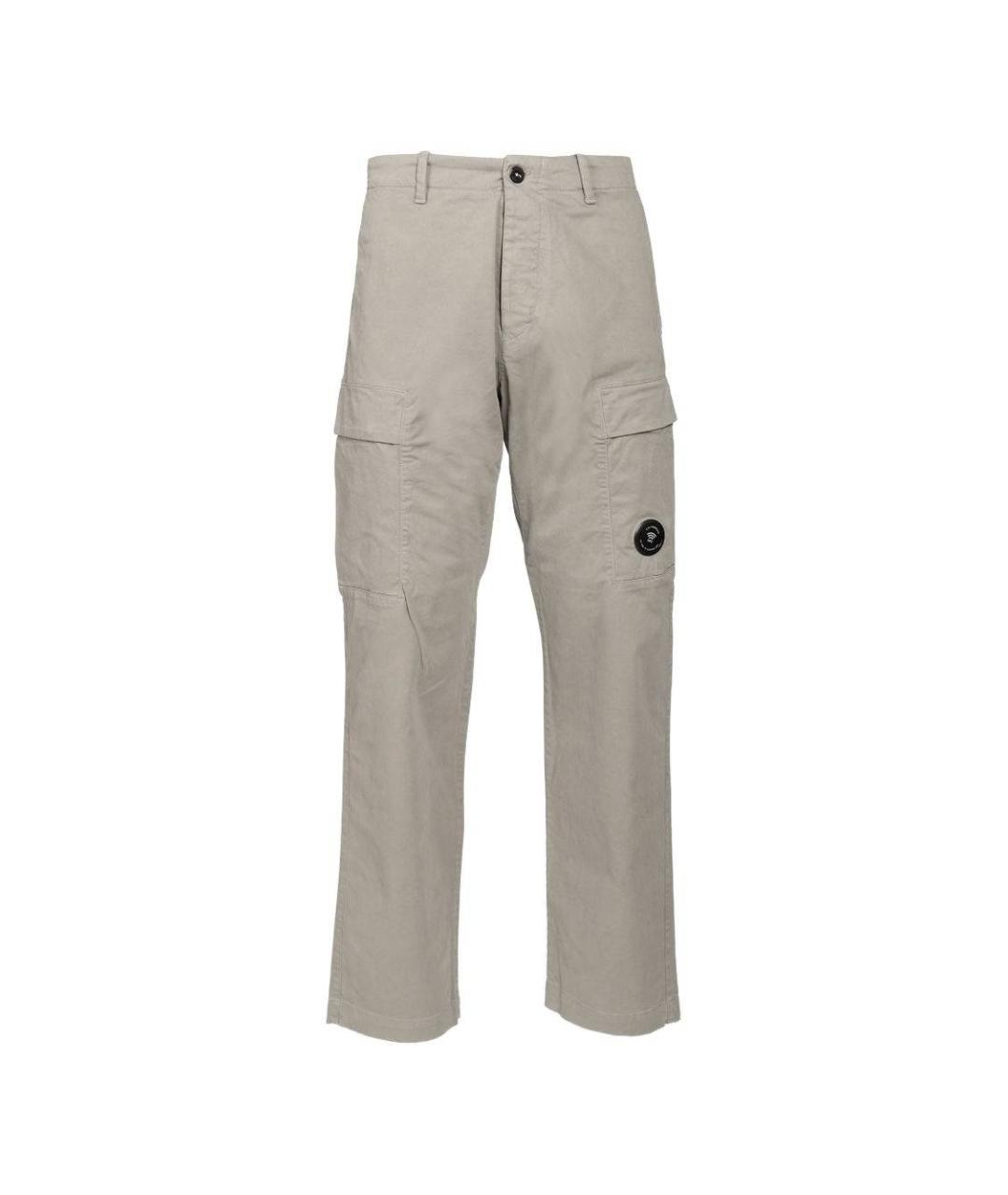 CP COMPANY Серые хлопковые повседневные брюки, фото 1