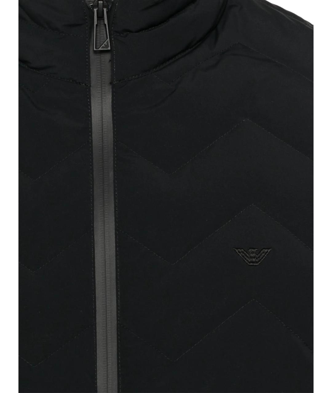EMPORIO ARMANI Черная полиамидовая куртка, фото 2